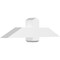 Ekena Millwork Eugene Architectural Grade PVC Gable Bracket, 48"W x 12"H x 6"D x 6"F, 6/12 Pitch GBP048X12X0606EUG00 - alternate 1